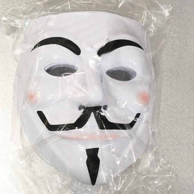 Maschera V per Vendetta Carnevale Halloween Bianco 1pz - Palloni e  palloncini